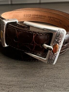 Talbots leather belt size medium